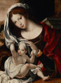 lico obrazu - zbliżenie na Madonnę z Dzieciątkiem