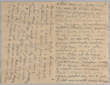 Ujęcie z góry, bifolium verso, kartka zapisana pismem odręcznym