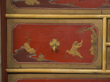zbliżenie na dekorację strony czołowej szuflad - małe chińskie pejzaże