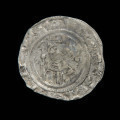 moneta; skarb monet - Ujęcie rewers ósmej monety ze skarbu monet z XII w.