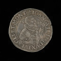 talar - Ujęcie awersu. Na awersie monety półpostać władcy w prawo dzieląca datę 16 - 04, napis w otoku i znak mincerski.