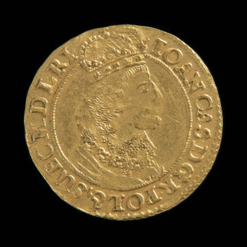 środek płatniczy, pieniądz, moneta - Ujęcie awersu. Moneta z popiersiem ukoronowanego władcy w prawo na awersie.
