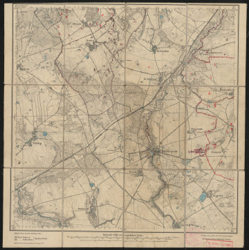 drukowana mapa 778 Arnhausen 0 - Ujęcie z przodu; Mapę 778 Arnhausen 0 opracowano i wydano w 1889, a dodrukowano w 1924 roku. Obejmuje obszar w pobliżu miejscowości Arnhausen, Kreis Belgard, Reg. Bez. Köslin, Prov. Pommern, dziś Lipie, pow. świdwiński, woj. zachodniopomorskie, Polska. Jest jednym z dwóch zachowanych egzemplarzy arkusza przedwojennej mapy topograficznej oznaczonego godłem 778, zawierającym dane o lokalizacji obiektów i ich nazw w zasobie archiwalnym Flurnamen Sammlung. Na drukowanej mapie ręcznie naniesiono warstwę z numeracją obiektów fizjograficznych odnoszących się do miejscowości: Glötzin, dziś Głodzino; Battin, dziś Batyń; Ballenberg, dziś Biała Góra; Zwirnitz, dziś Świerznica; Arnhausen; Passentin, dziś Paszęcin; Retzin, dziś Rzecino; Langen, dziś Łęgi.