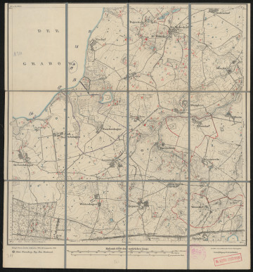 drukowana mapa 371 Niepars II - Ujęcie z przodu; Mapę 371 Niepars II opracowano w 1884, a wydano w 1885 roku. Obejmuje obszar w pobliżu miejscowości Niepars, Kreis Franzburg, Reg. Bez. Stralsund, Prov. Pommern, dziś Kreis Vorpommern-Rügen, Bundesland Mecklenburg-Vorpommern, Niemcy. Jest jedynym zachowanym egzemplarzem arkusza przedwojennej mapy topograficznej oznaczonego godłem 371, zawierającym dane o lokalizacji obiektów i ich nazw w zasobie archiwalnym Flurnamen Sammlung. Na drukowanej mapie ręcznie naniesiono warstwę z numeracją obiektów fizjograficznych odnoszących się do miejscowości: Nisdorf, Batevitz, Kl., Gr. Mohrdorf, Gunz, Muucks, Neuenpleen, Altenpleen, Preetz, Oldendorf, Gr. Cordshagen. Adl. Bartelshagen, Lassentin, Duvendieck, Kroennevitz, Wüstenhagen, Niepars, Viersdof.