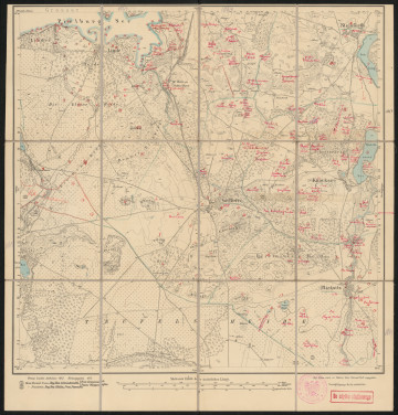 Mapa drukowana 1069 Gr. Born II - Ujęcie z przodu; Mapę 1069 Gr. Born II opracowano w 1875, a wydano w 1877 roku. Obejmuje obszar w pobliżu miejscowości Gr. Born, Kreis Neustettin, Reg. Bez. Köslin, Prov. Pommern, dziś Borne Sulinowo, pow. szczecinecki, woj. zachodniopomorskie, Polska. Jest jedynym zachowanym egzemplarzem arkusza przedwojennej mapy topograficznej oznaczonego godłem 1069, zawierającym dane o lokalizacji obiektów i ich nazw w zasobie archiwalnym Flurnamen Sammlung. Na drukowanej mapie ręcznie naniesiono warstwę z numeracją obiektów fizjograficznych odnoszących się do miejscowości: Linde, dziś Borne Sulinowo (część); Gr., Kl. Born, dziś Borne Sulinowo (część); Steinforth, dziś Brodźce; Kl. Zacharin, dziś Czochryń; Knacksee, dziś Przełęg; Plietnitz, dziś Płytnica.