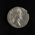 denar - Ujęcie awersu. Srebrny denar Kommodusa.