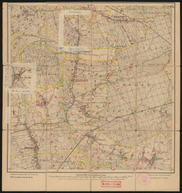drukowana mapa 378 Altenhagen II - Ujęcie z przodu; Mapę 378 Altenhagen II opracowano w 1889, a dodrukowano w 1919 roku. Obejmuje obszar w pobliżu miejscowości Altenhagen, Kreis Schlawe, Reg. Bez. Köslin, Prov. Pommern, dziś Jeżyce, pow. sławieński, woj. zachodniopomorskie, Polska. Jest jedynym zachowanym egzemplarzem arkusza przedwojennej mapy topograficznej oznaczonego godłem 378, zawierającym dane o lokalizacji obiektów i ich nazw w zasobie archiwalnym Flurnamen Sammlung. Na drukowanej mapie ręcznie naniesiono warstwę z numeracją obiektów fizjograficznych odnoszących się do miejscowości: Böbbelin, dziś Bobolin; Preetz, dziś Porzecze; Russhagen, dziś Rusko; Petershagen, dziś Pęciszewko; Damshagen, dziś Domasławice; See Buckow, dziś Bukowo Morskie; Büssow, dziś Boryszewo; Altenhagen, dziś Jeżyce; Neuenhagen Abtei, dziś Jeżyczki; Abtshagen, dziś Dobiesław; Alt Wieck, dziś Wiekowo; Pirbstow, dziś Przystawy; Göritz, dziś Gorzyca.
