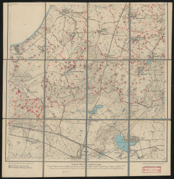 Mapa drukowana 854 Ivenack I - Ujęcie z przodu; Mapę 854 Ivenack I opracowano w 1884, a wydano w 1885 roku. Obejmuje obszar w pobliżu miejscowości Ivenack, Kreis Demmin, Reg. Bez. Stettin, Prov. Pommern, dziś Kreis Mecklenburgische Seenplatte, Bundesland Mecklenburg-Vorpommern, Niemcy. Jest jedynym zachowanym egzemplarzem arkusza przedwojennej mapy topograficznej oznaczonego godłem 854, zawierającym dane o lokalizacji obiektów i ich nazw w zasobie archiwalnym Flurnamen Sammlung. Na drukowanej mapie ręcznie naniesiono warstwę z numeracją obiektów fizjograficznych odnoszących się do miejscowości: Cummerow, Axelshof, Alt, Neu Sommersdorf, Wolkwitz, Gnevezow, Moltzahn, Alt, Neu Kenzlin, Grammentin, Wüstgrabow.