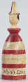 E/190/ML - Grzechotka o kształcie zbliżonym do stożka zakończona główką ludzką. Malowana w pasy żółte,czerwone i zielone. Służy jako zabawka dziecięca.