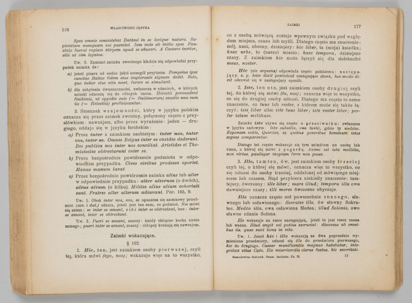 ML/MART/184 - Gramatyka języka łacińskiego. Cz. 2, Składnia / Z. Samolewicz, T. Sołtysik. - Wyd. 15. - Lwów ; Warszawa : Książnica - Atlas, 1924. - [2], 256 s. ; 24 cm.