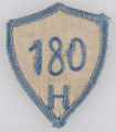 ML/MART/190 - Tarcza szkolna Państwowego Koedukacyjnego Gimnazjum Kupieckiego w Lublinie, 1918-1939 r. Tarcza biała z niebieskimi cyframi (