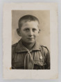 ML/MART/253 - Fotografia Włodzimierza Kadury (młody chłopak, który zginął w pierwszych dniach w Powstaniu Warszawskim w Warszawie w 1944 roku) w mundurze harcerskim.
