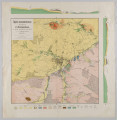 ML/H/1831 - Mapa kolorowa w formie kwadratu otoczona cienka, czarną ramką. Tytuł mapy w białym kwadratowym polu, legenda pod mapą w postaci kolorowych, prostokątnych kafelków z objaśnieniami. W polu górnego oraz prawego marginesu dwa przekroje pionowe przez tern miasta i okolic. 