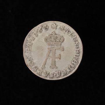 1/12 talara - awers; Na awersie monogram królewski AF pod koroną, w otoku napis: SALVS·PUBLICA·SALUS·MEA·1763.