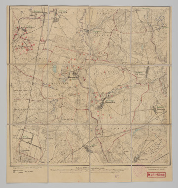 drukowana mapa 963 Basenthin II - Ujęcie z przodu; Mapę 963 Basenthin II opracowano i wydano w 1889, a dodrukowano w 1891 roku. Obejmuje obszar w pobliżu miejscowości Basenthin, Kreis Cammin, Reg. Bez. Stettin, Prov. Pommern, dziś Bodzęcin, pow. goleniowski, woj. zachodniopomorskie, Polska. 
Na drukowanej mapie ręcznie naniesiono warstwę z numeracją obiektów fizjograficznych odnoszących się do miejscowości: Lüttmannshagen, dziś Budziszewice; Cantreck, dziś Łożnica; Dischenhagen, dziś Dzisna; Bewerdick, dziś Żółwia Sobieszewo; Harmsdorf, dziś Niewiadowo; Basenthin, dziś Bodzęcin.