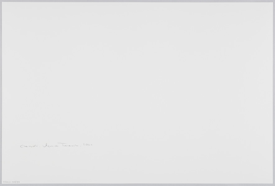 scena rodzajowa - Na pierwszym planie poziomego, barwnego kadru fotograficznego wydać dwie uśmiechające się dojrzałe kobiety oraz nastolatkę. Kobiety ubrane są w odświętne, zabudowane stroje z przewagą czerni, na głowach mają czarne nakrycia. Nastolatka ubrana jest w odświętna długa sukienkę w kolorze tzw. brudnego różu. Tuż za nimi idzie grupa dziewczynek (prawie niewidoczna, gdyż schowana za plecami idących na przedzie). Cała grupa idzie ulicą, przechodzi przez kamienne, bardzo zaśmiecone przejście, w którym umocowana jest otwarta na oścież metalowa brama. Jedna z kobiet dotyka wyciągniętą dłonią podłużnego, jasnego przedmiotu znajdującego się na odrzwiach bramy.