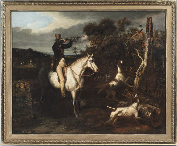 Scena polowania na ptactwo 
oryg.