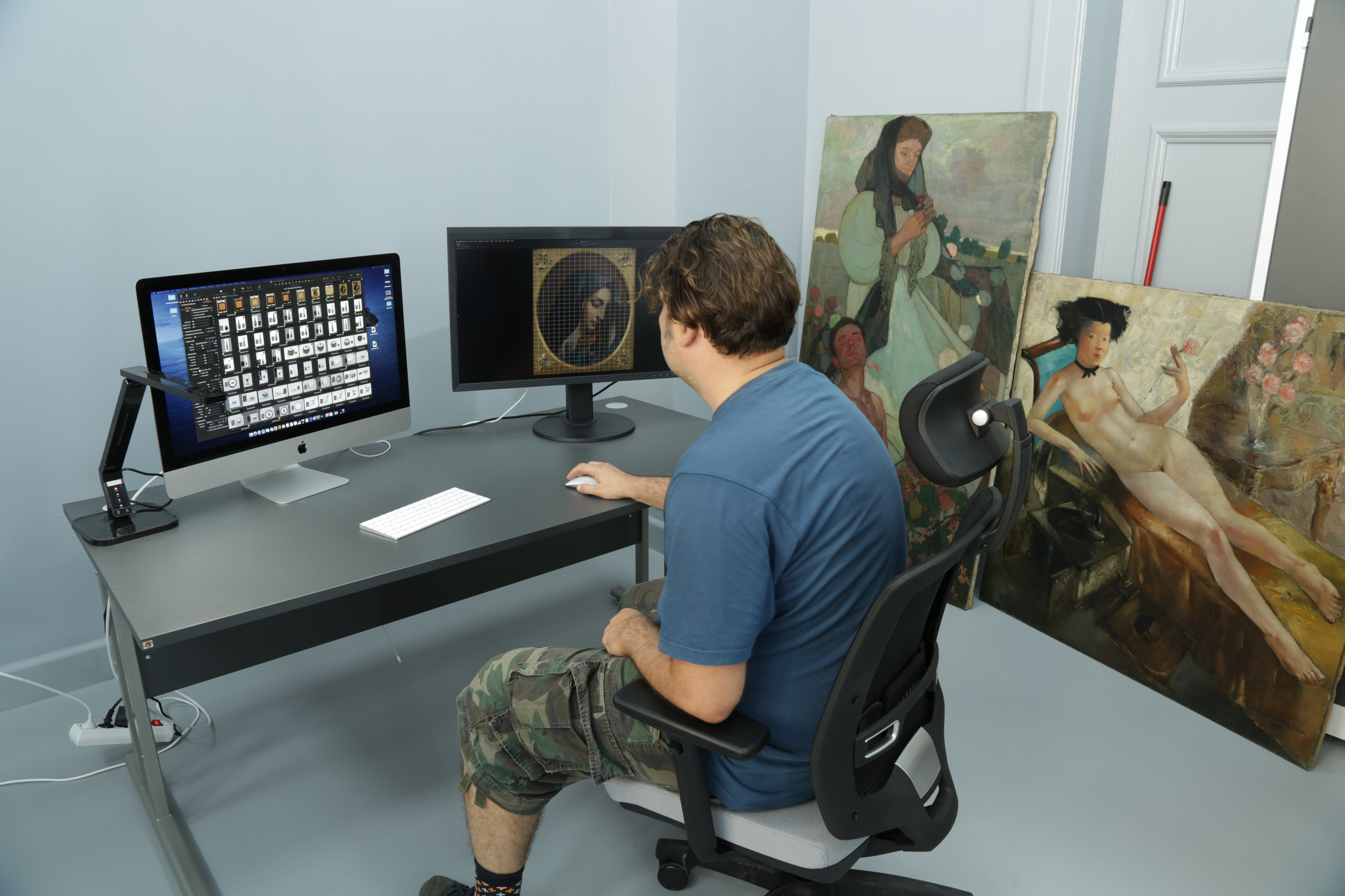 Praca nad powstałą dokumentacją w Muzeum Narodowym w Szczecinie