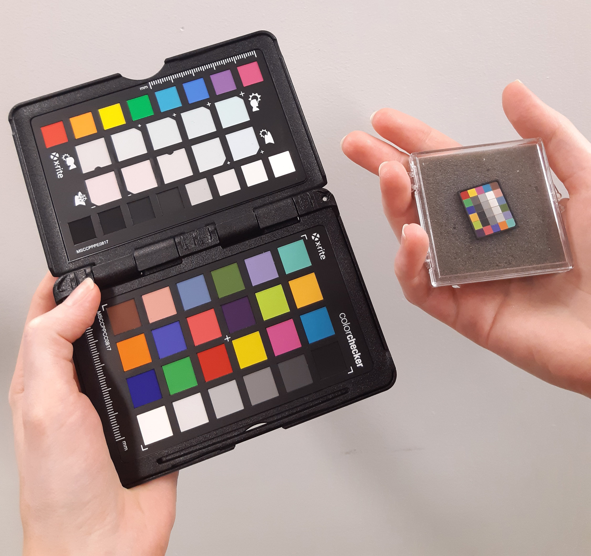 Przykładowe wzorniki używane podczas procesu digitalizacji, fot. J. Kruszewska